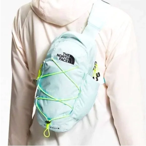 The North Face Light Blue Backpack with Neon Accents Women main image 3